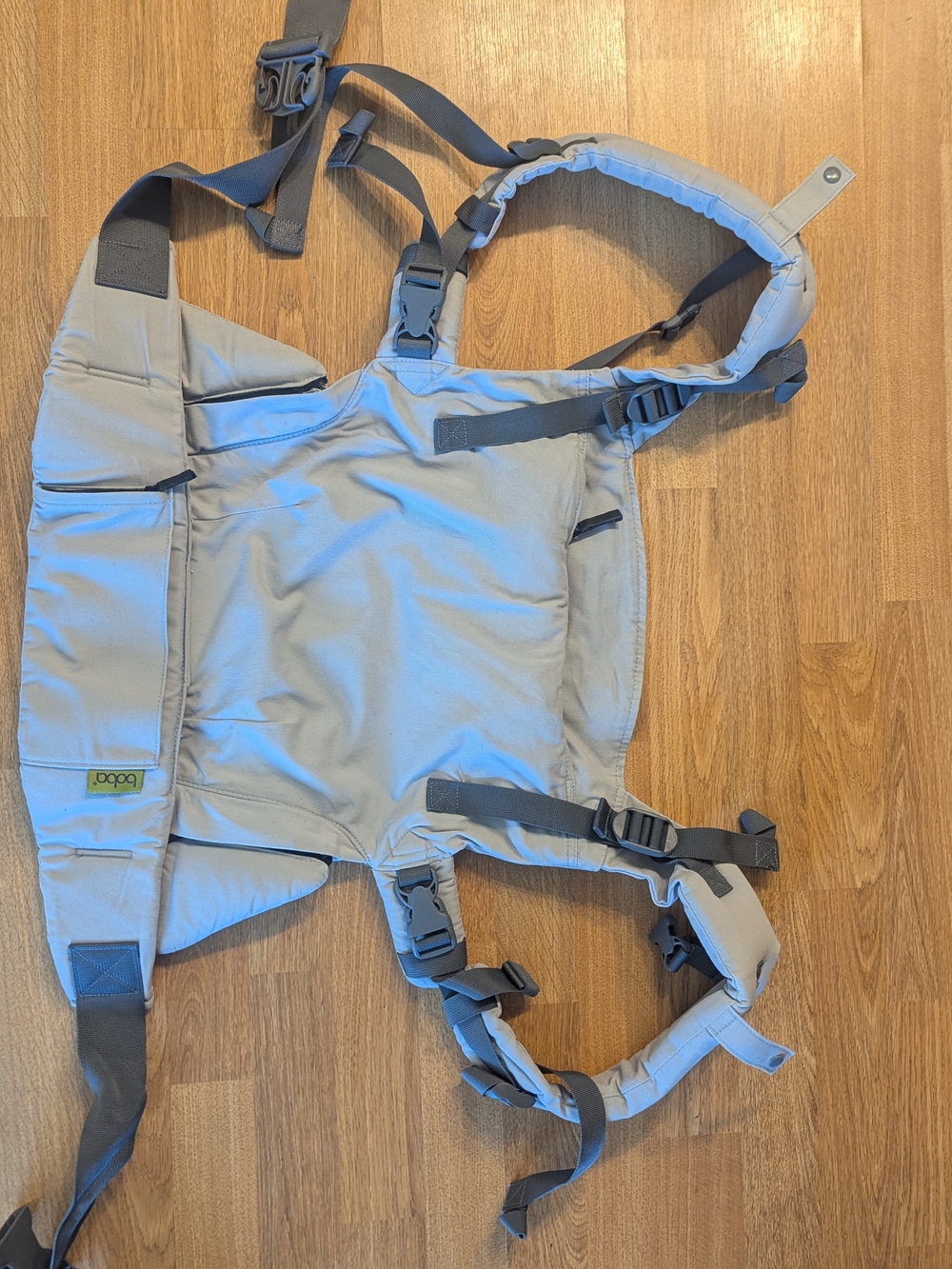 Boba X Light Gray Kids Carrier with Padded Straps